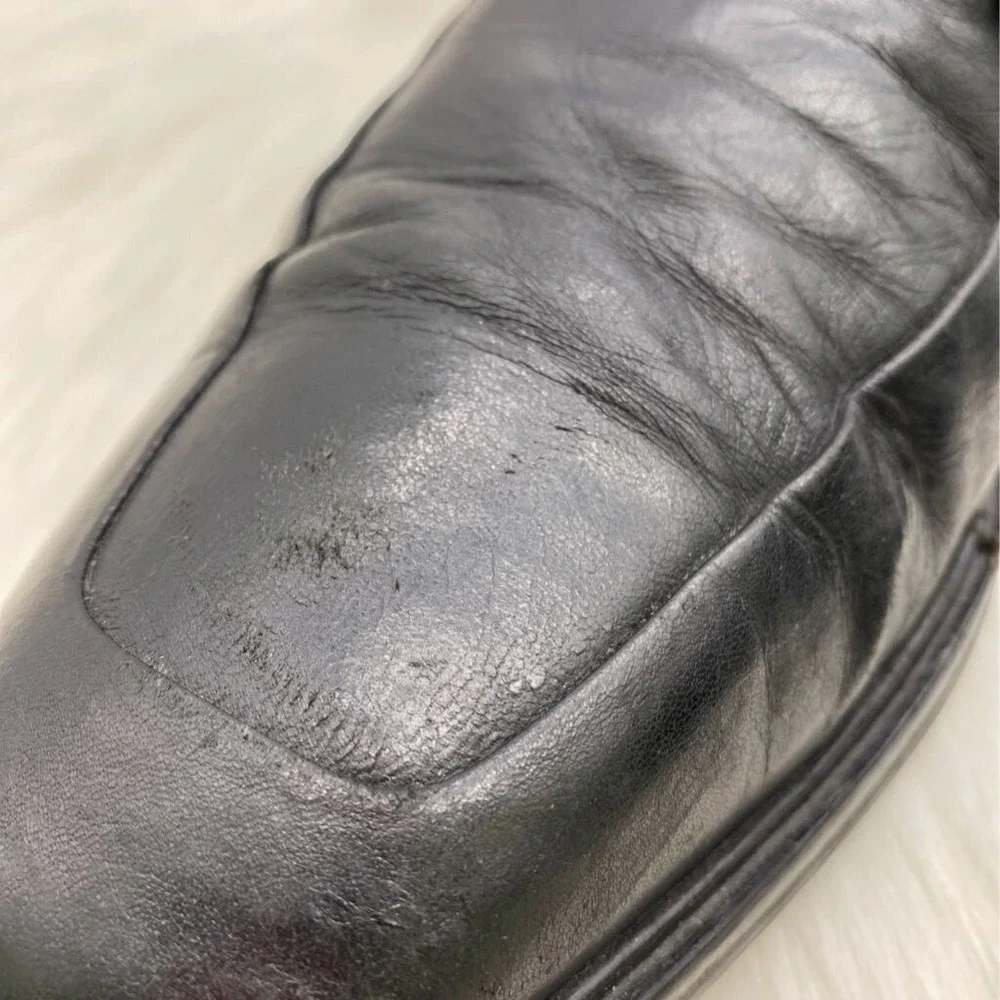 Cole Haan Shoes Mens Sz 11 Black Leather Derby Shoes Square Toe C05511 Nike Air